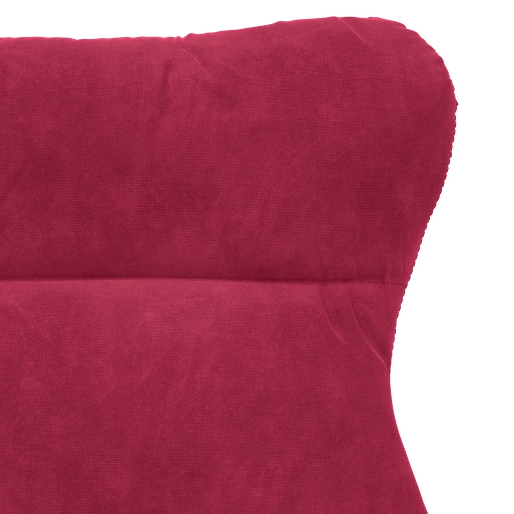 poltrona Rosso Vino 69 x 74 x 93 cm Velluto 42001839