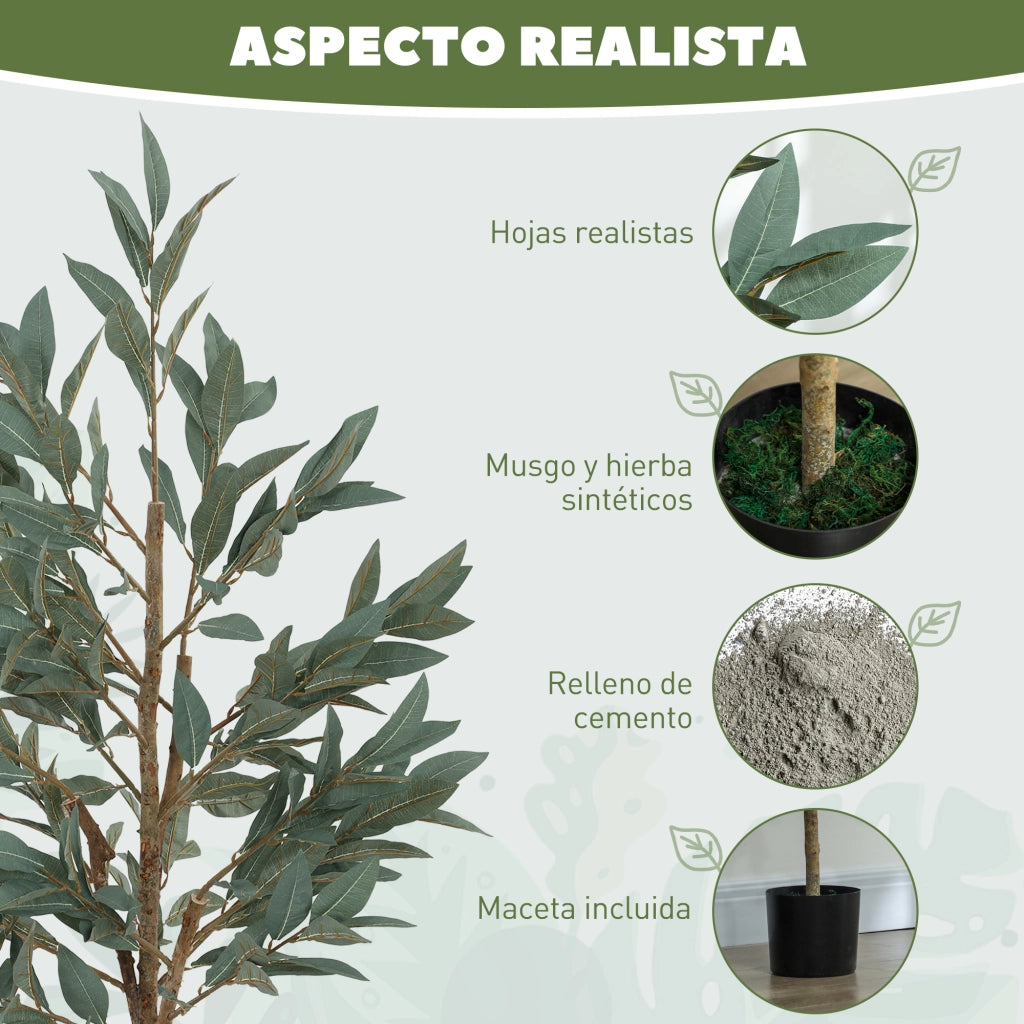 Albero Artificiale di Alloro 150 cm Verde ¨C zephmum ¨C 150 cm Verde