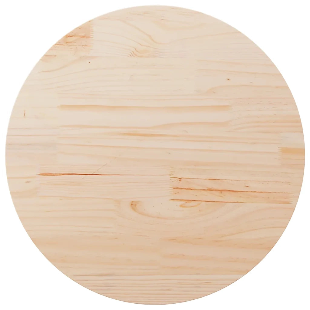Piano Tavolo | Superficie Tavolo | Piano Scrivania Rotondo ?90x3 cm in Legno Massello di Pino