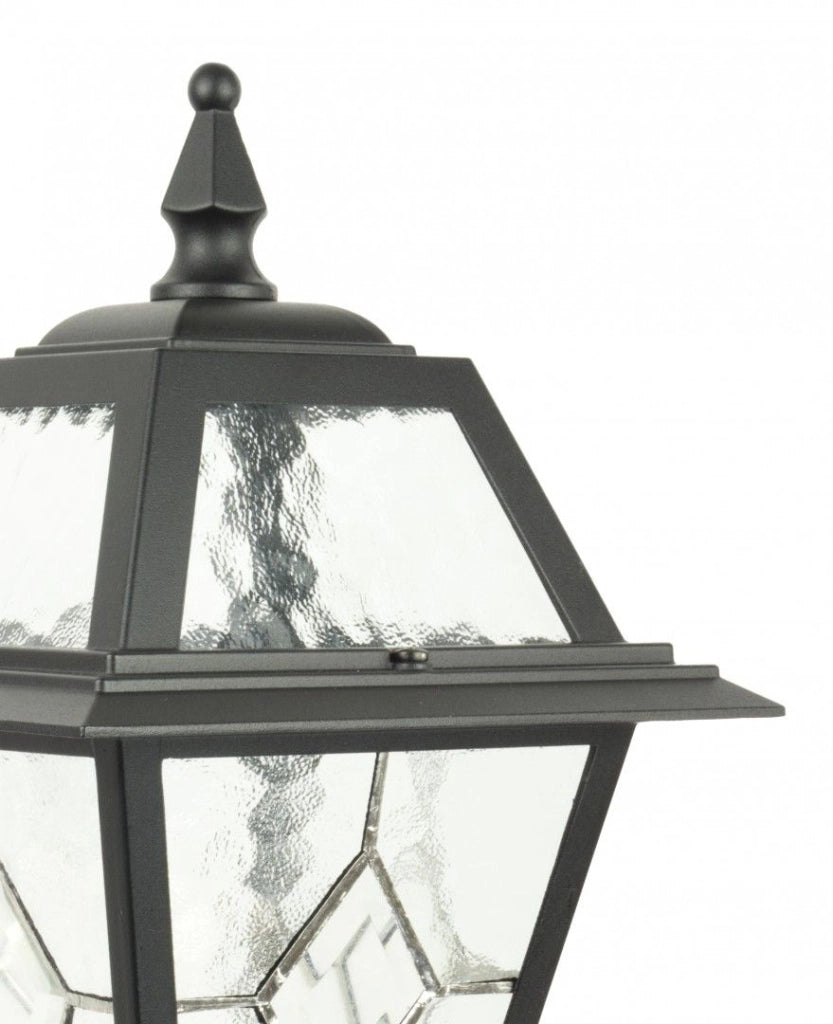 Lampada da esterno a paletto retrò 47cm E27 nera IP43