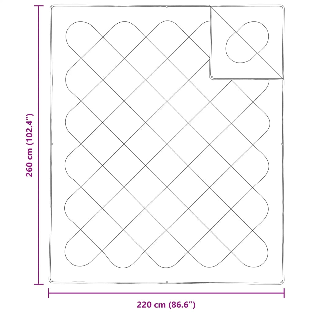 Piumone con cuscino 3 pcs Bianco Microfibra 3378179