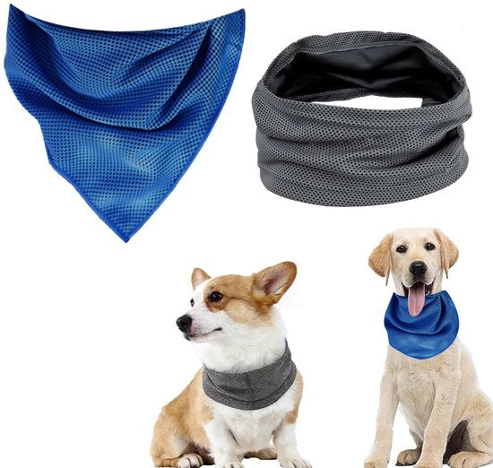 Cinturino rinfrescante per cani, unico pezzo, bandana rinfrescante ad alta respirazione, leggero, per cani da passeggio, parchi, spiagge, uso all'aperto