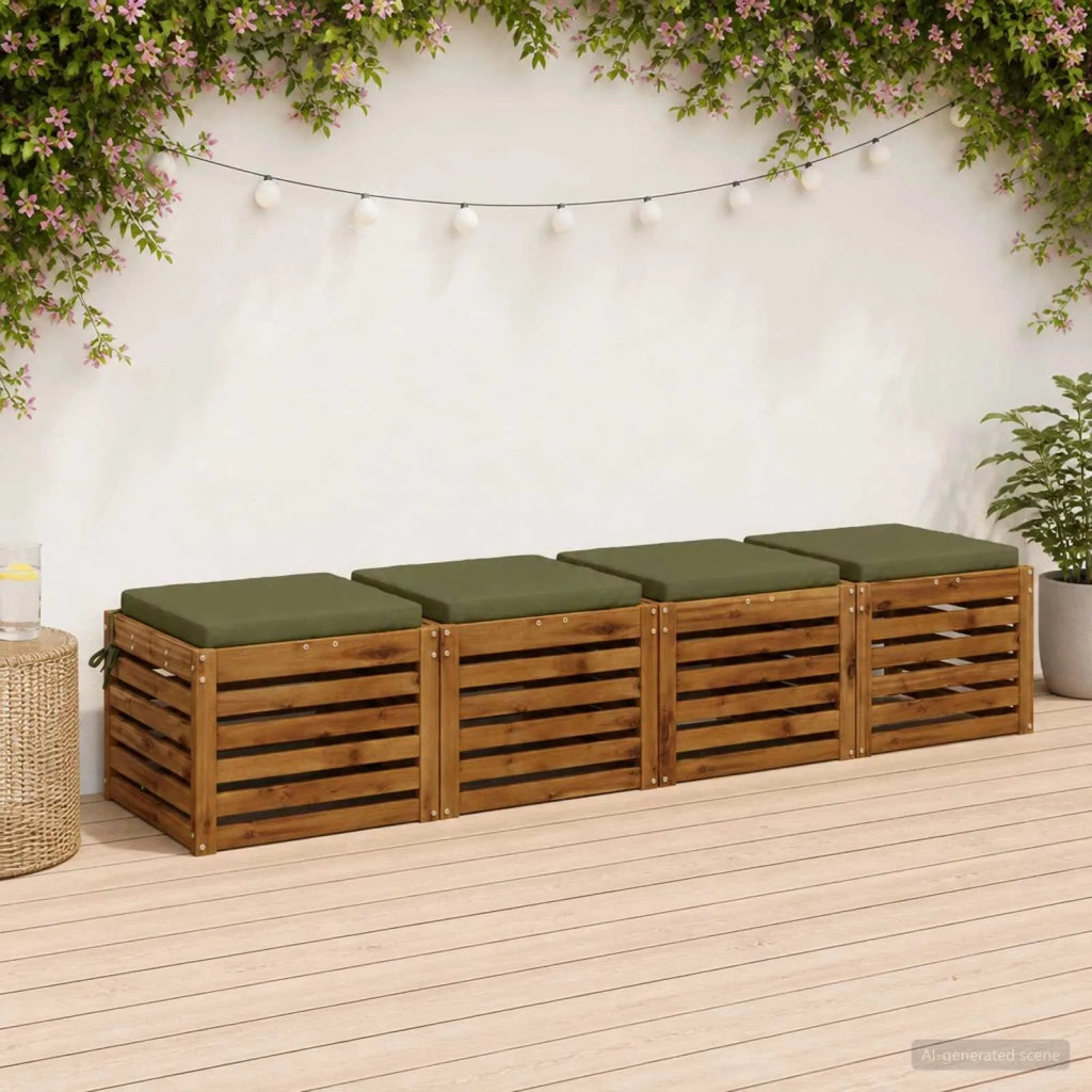 Cuscini per Sedia in 4 Pezzi SOEST 4 pz 100% Poliestere 944440