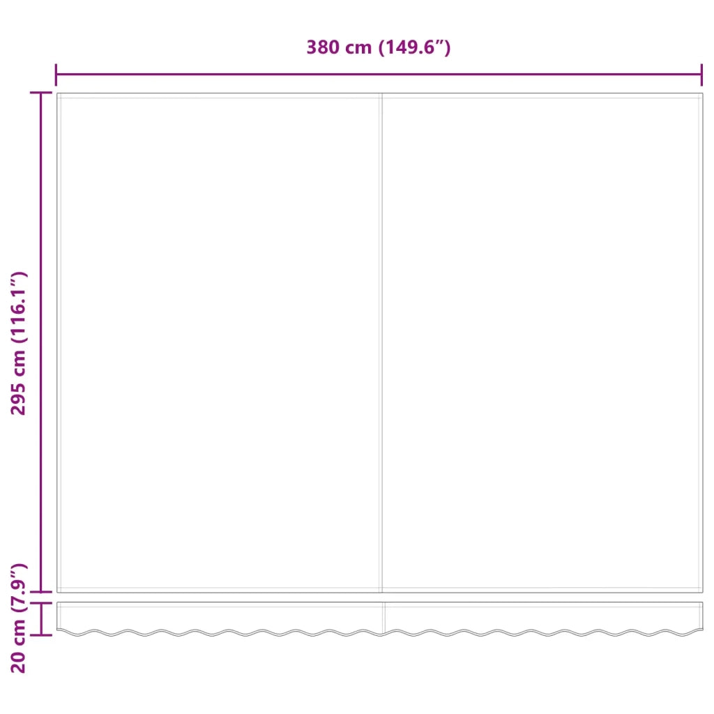 Tenda da Sole | Tenda Retrattile Bianco 400 ¡Á 300 cm Poliestere e Alluminio
