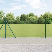 Recinzione con Posto Verde 1 x 25 m Acciaio e PVC