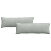 Cuscini da Divano 2 pz | Cuscini per sedie Grigio chiaro 120 x 40 cm