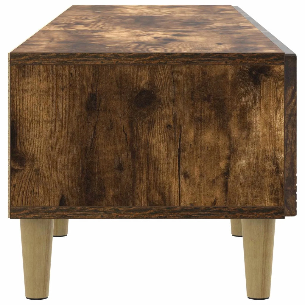 Mobile TV | Armadietto TV | Mobile Porta TV 147 x 34,5 x 30 cm Rovere Fumo Legno ingegnerizzato