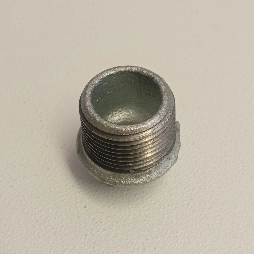 Raccordo m 1''+1/4 tappo di ghisa zincata malleabile