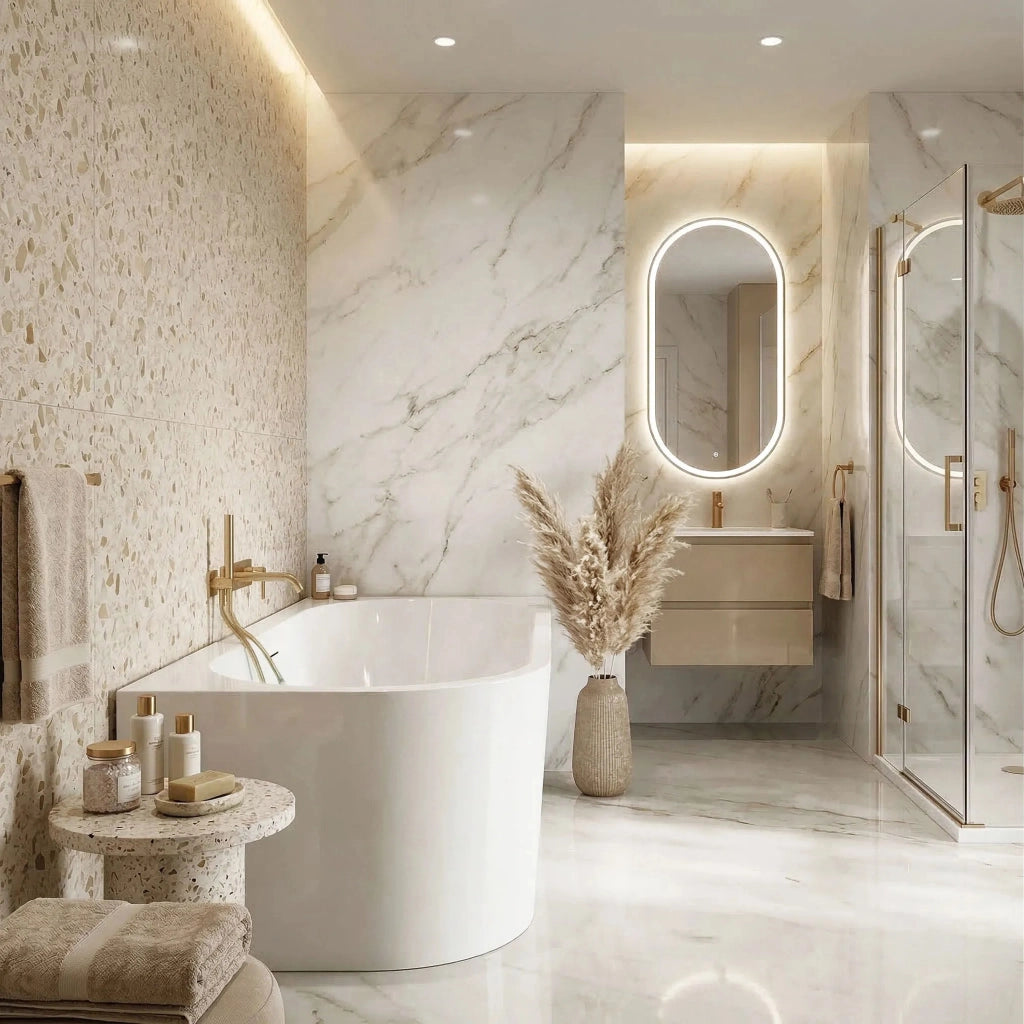 Vasca Bagno Sydney Bellanto Bellanto Destra 170cm Copritappo oro spazzolato