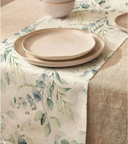 Tavolo da Cucina da Pranzo Reclinabile Rettilineo Khaki 33x183CM