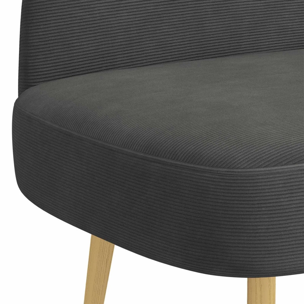 Panchina imbottita con schienale Grigio scuro 110 x 60 x 76 cm 42040777