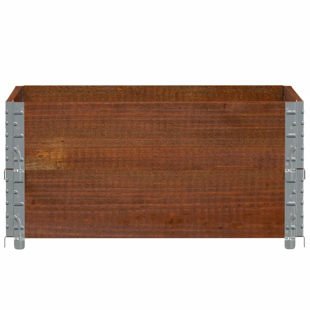 Paretali per Pallet 2pz Marroni 80x60cm Legno Massello di Pino 4010271