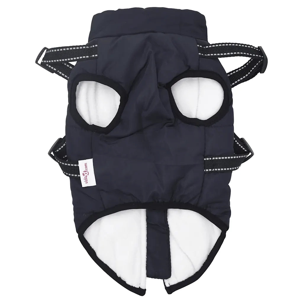 Cappotto Cani Imbracatura Impermeabile Riflettente Blu Navy L24 CFW4052845