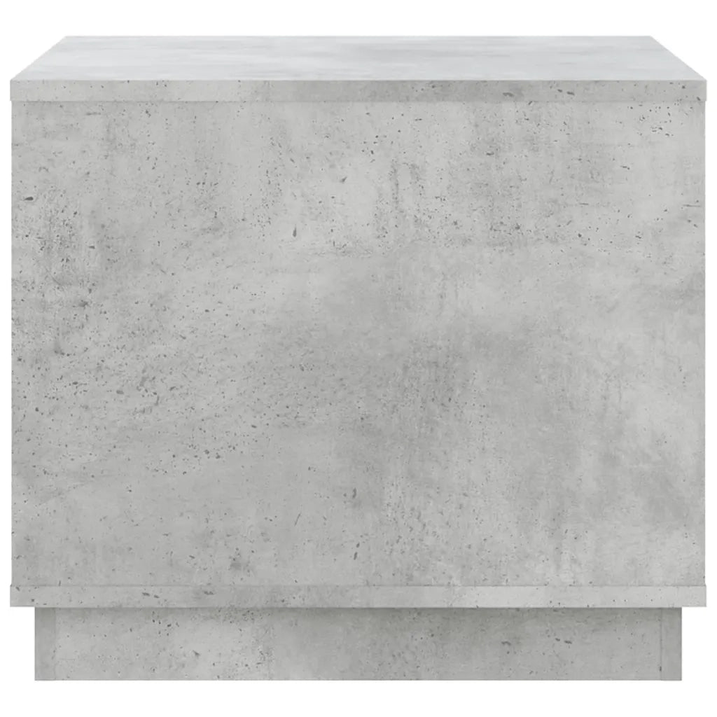 Tavolino da Salotto Grigio Cemento 51x50x44cm Legno Multistrato 819872