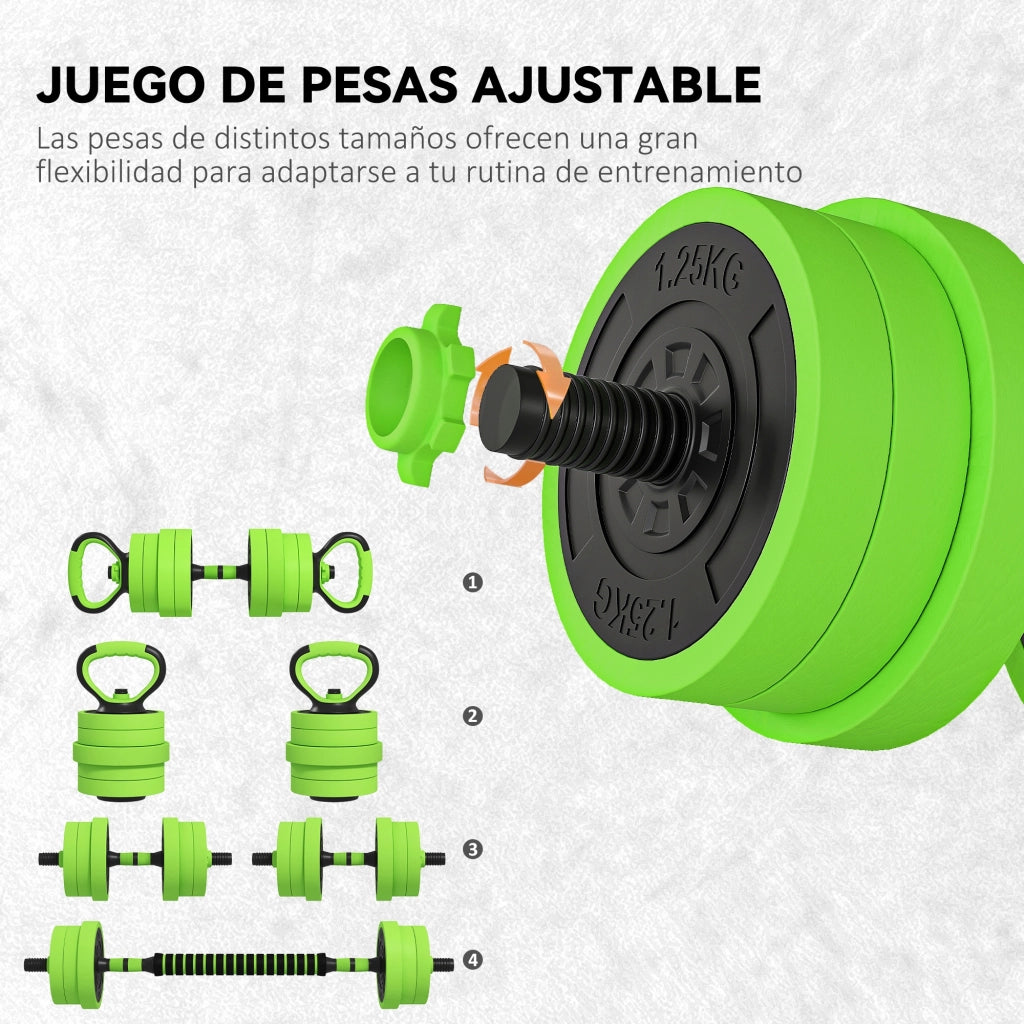 Kit Palestra 4 in 1 ¨C Zephmum ¨C Verde e Nero