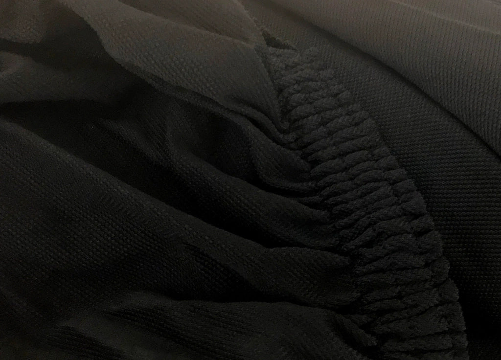 Copridivano E Copri Poltrona Antimacchia Sofà Elasticizzato Modello Magico - Div 2Posti - Nero