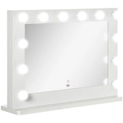 Specchio Hollywood con Illuminazione LED ¨C Minimal ¨C Bianco 80x60 cm