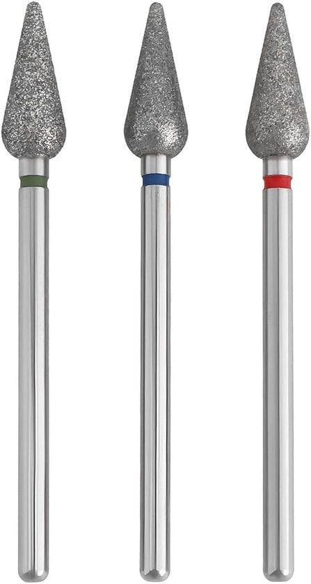 Set di 3 Viti per Unghie Professionali - Colori Rosso e Bianco - Adatto per Gel e Acrilica - Set di Viti per Unghie per Nail Art e Manicure.