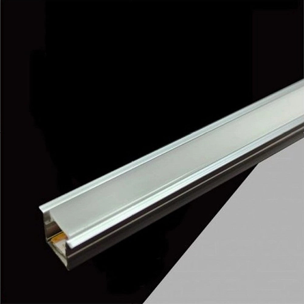 Trade Shop - Profilo In Alluminio 2mt Completo Di Strip Led + Cover 12v 7w/mt Al-12v-2025-120 -