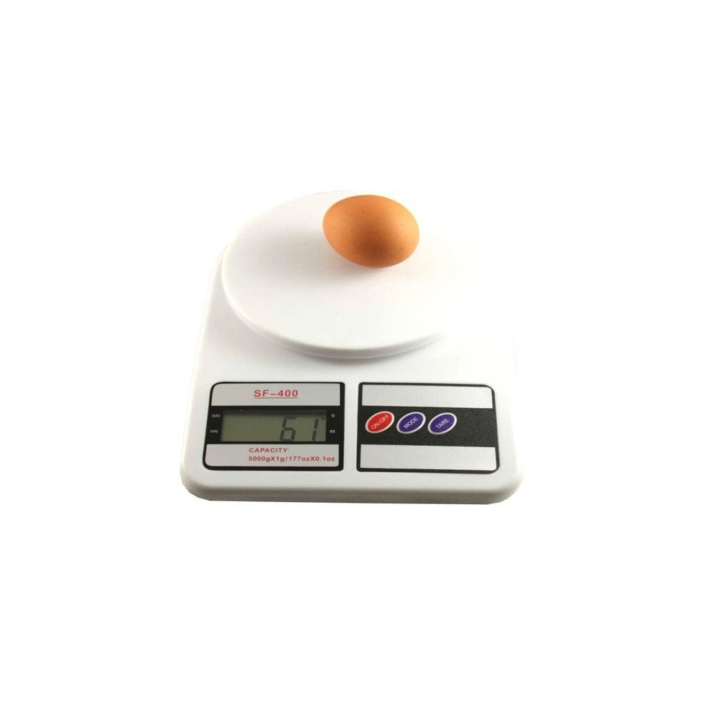Trade Shop - Bilancia Digitale Lcd Tasto Tara Pesa Da 1 Gr A 7 Kg Sf 400 Casa Cucina -