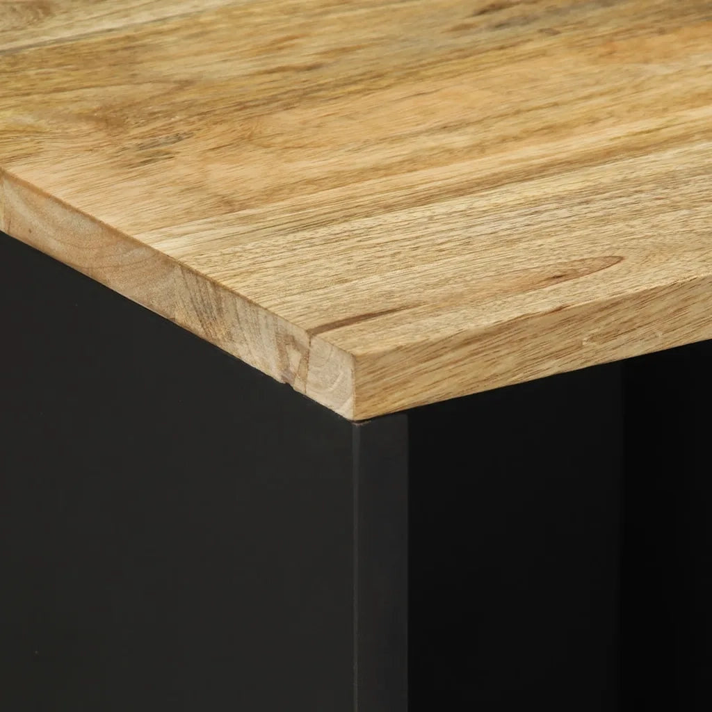 Credenza 80x33,5x75 cm in Legno Massello di Mango Grezzo 4018655
