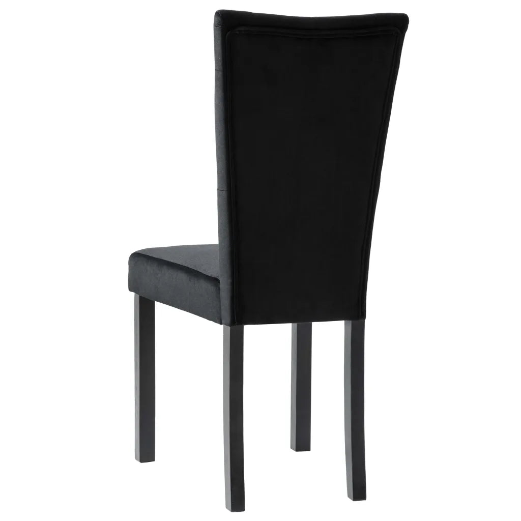 Sedie da Pranzo 2 pz | Sedie da cucina Nere in Velluto