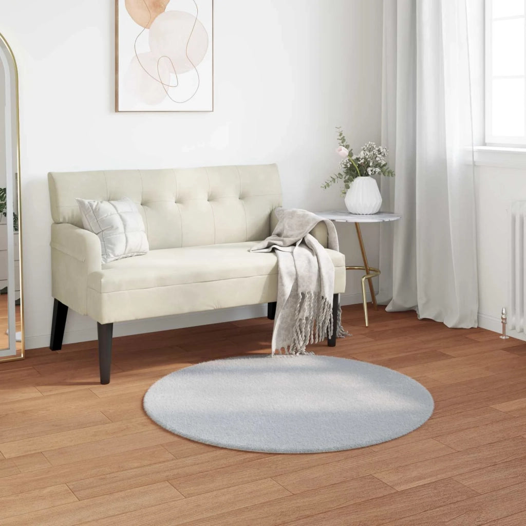 Tappeto antiscivolo in sintetica di coniglio OLITE Grigio 42021690