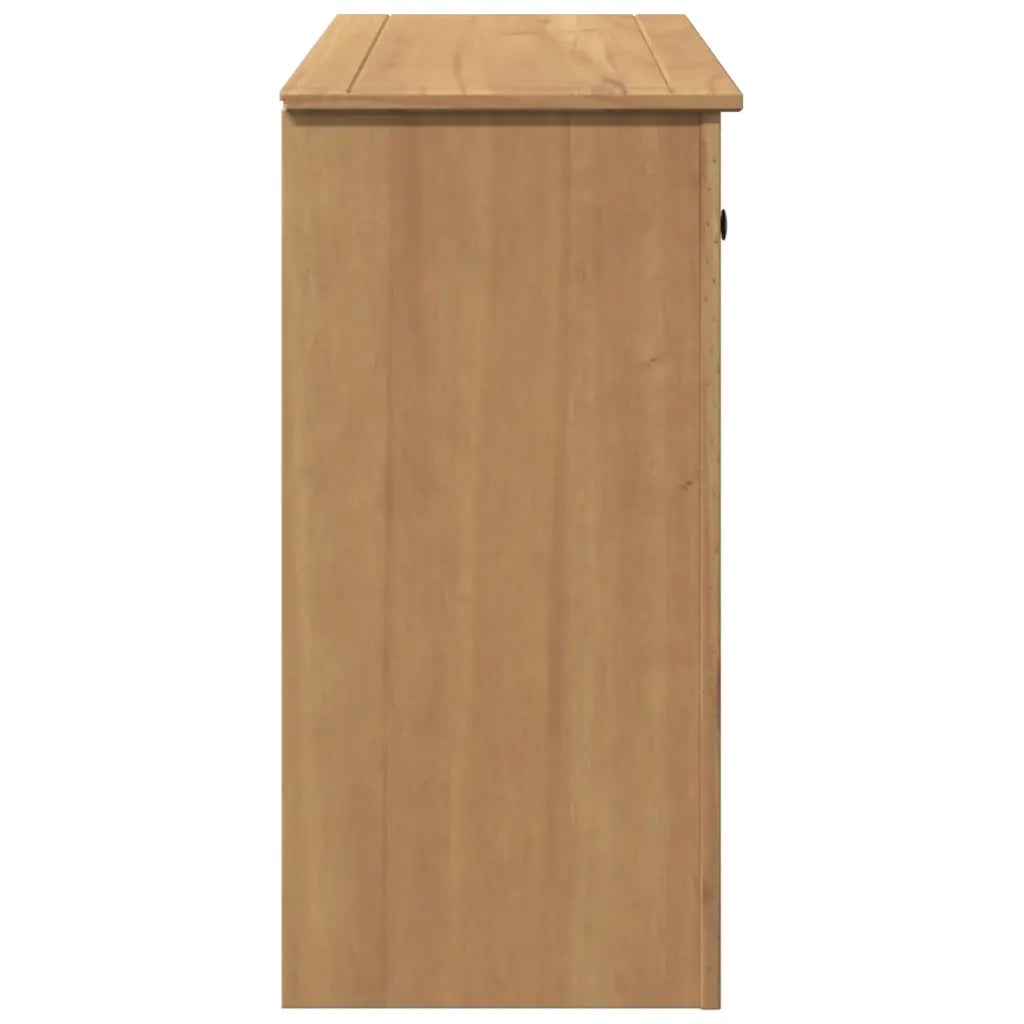 Credenza | Madia | Buffet da pranzo | Armadio da pranzo con Cassetti PANAMA 93x40x80 cm Legno Massello di Pino