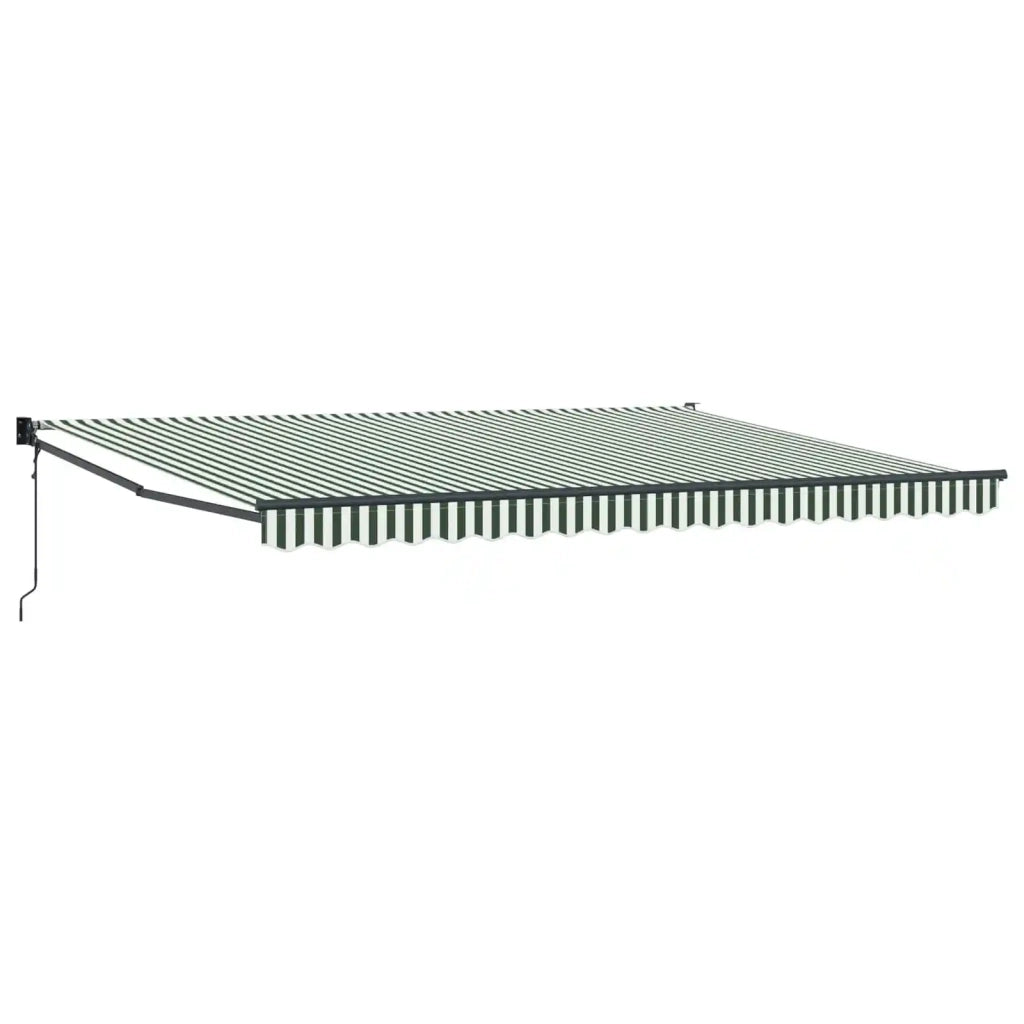Tenda da Sole Verde e Bianco 450 x 300 x 165 cm 3331078