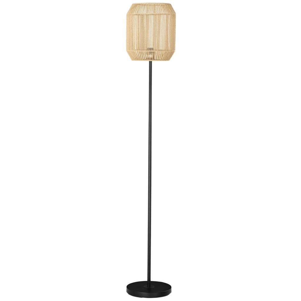 Lampada da terra con paralume in corda di carta design naturale ¨C zephmum ¨C E27 max 40W ?26x164H cm