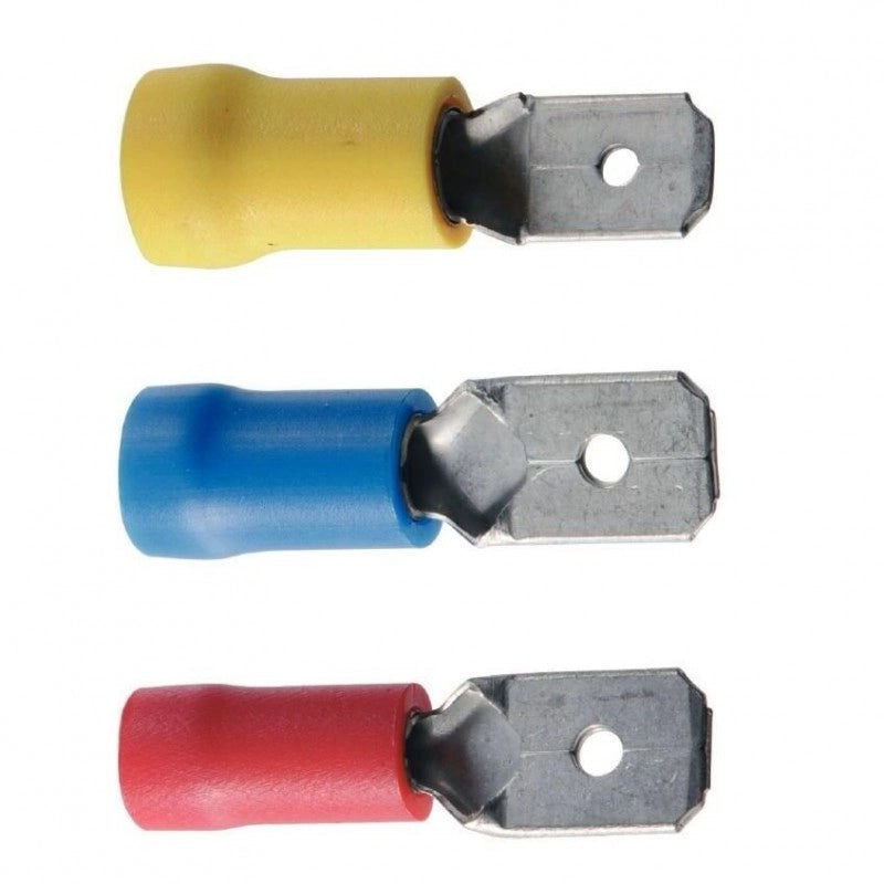 TERMINALE MASCHIO MM 6,3 ROSSO 10PZ