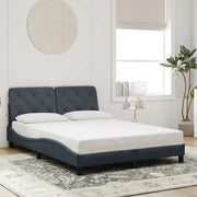 Giroletto senza Materasso-Struttura Letto Grigio Scuro 140x200 cm Velluto 771914