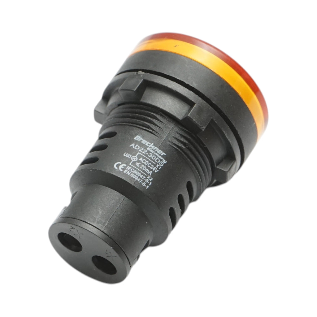Indicatore di segnale LED giallo 24V AC/DC 30mm Breckner Germany