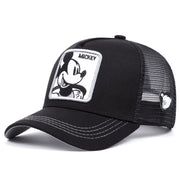 Cappellino da baseball nero con Topolino dei cartoni animati