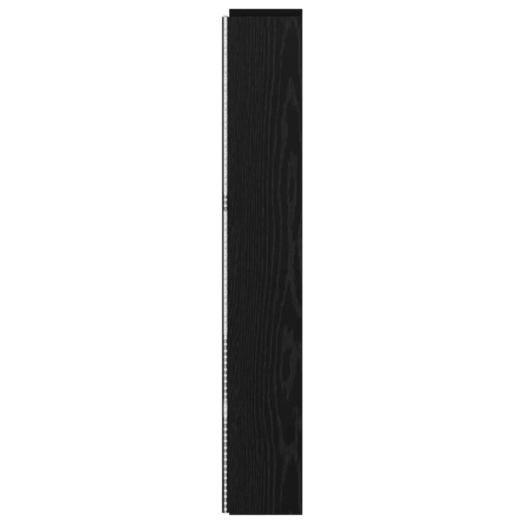Testata con Mobile e LED Rovere Nero 140 x 16,5 x 103,5 cm 8006567