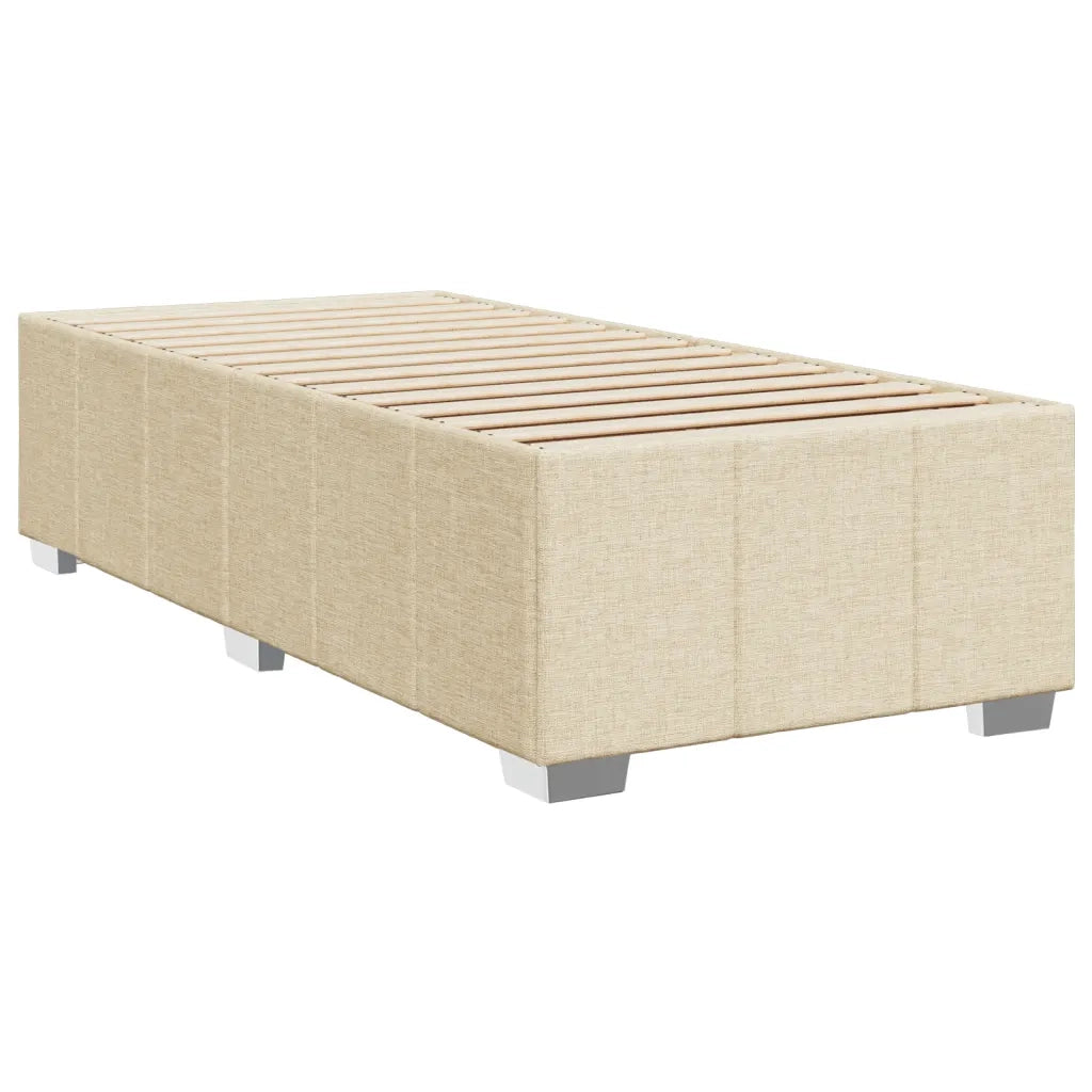 Giroletto a Molle con Materasso Crema 90x200 cm inTessuto 3293863
