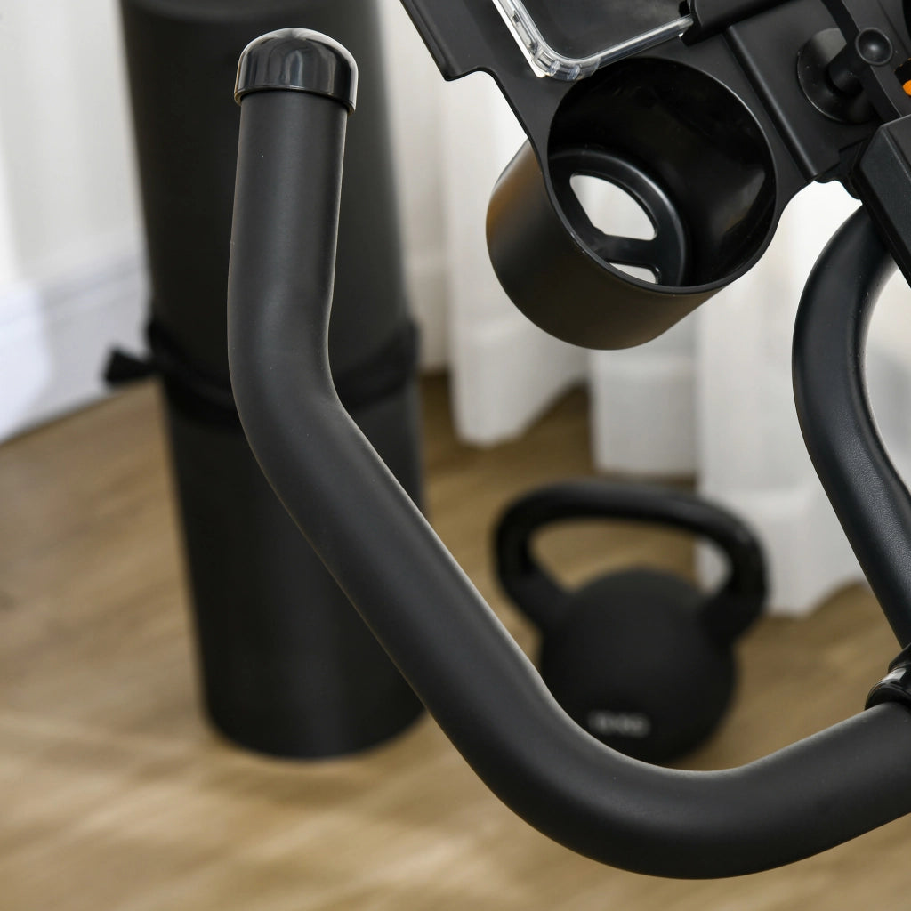 Cyclette con Volano da 8 kg e Schermo LCD 103x53x100-114A cm in Acciaio e ABS Rosso e Nero