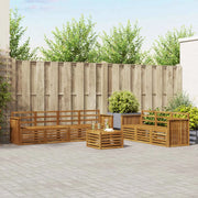 Set divani Naturale Legno di Acacia Massello 3374484