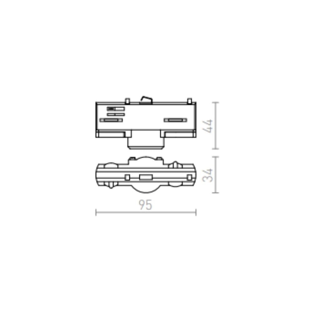 EUTRAC Per binario trifase Bianco  230V
