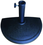 BASE IN RESINA PER OMBRELLONE DA MURO MEZZA LUNA ANTRACITE 50x25xH33 cm