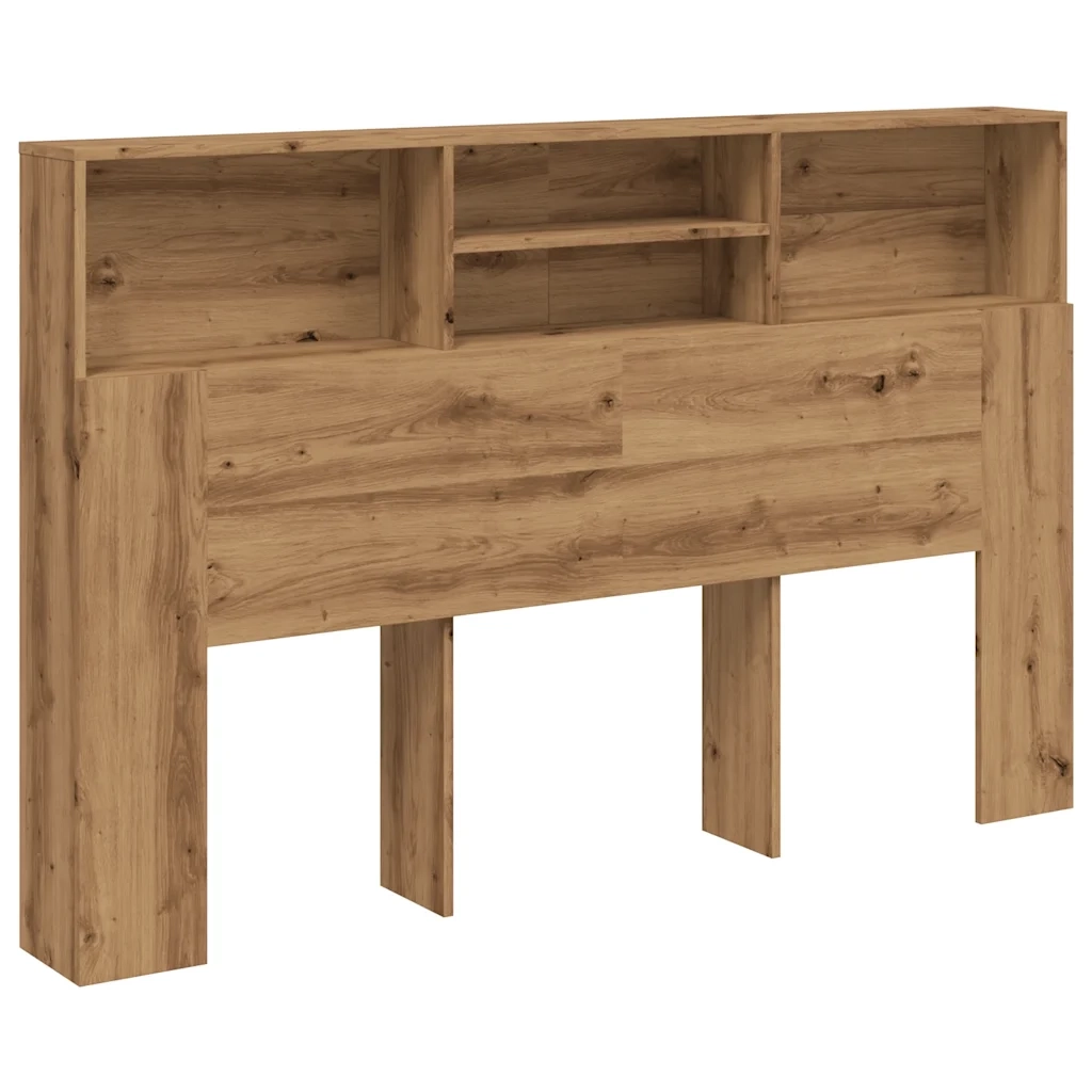 Mobiletto con testiera in rovere artigianale 180x19x103,5 cm in legno ingegnerizzato 856873