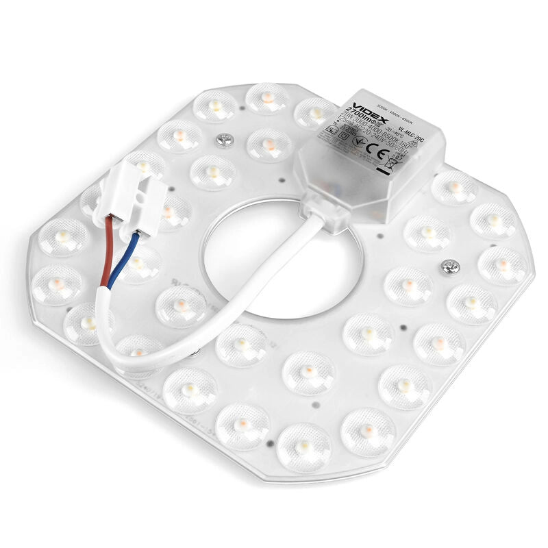 Videx modulo LED 20W 2700lm CCT 3000-6500K morsetti