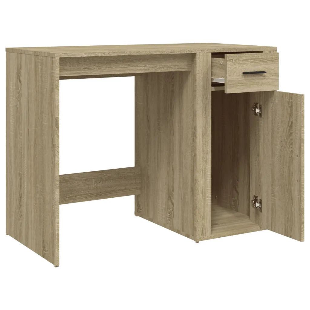 Scrivania | Tavolo da Ufficio Rovere Sonoma 100x49x75 cm in Legno Multistrato