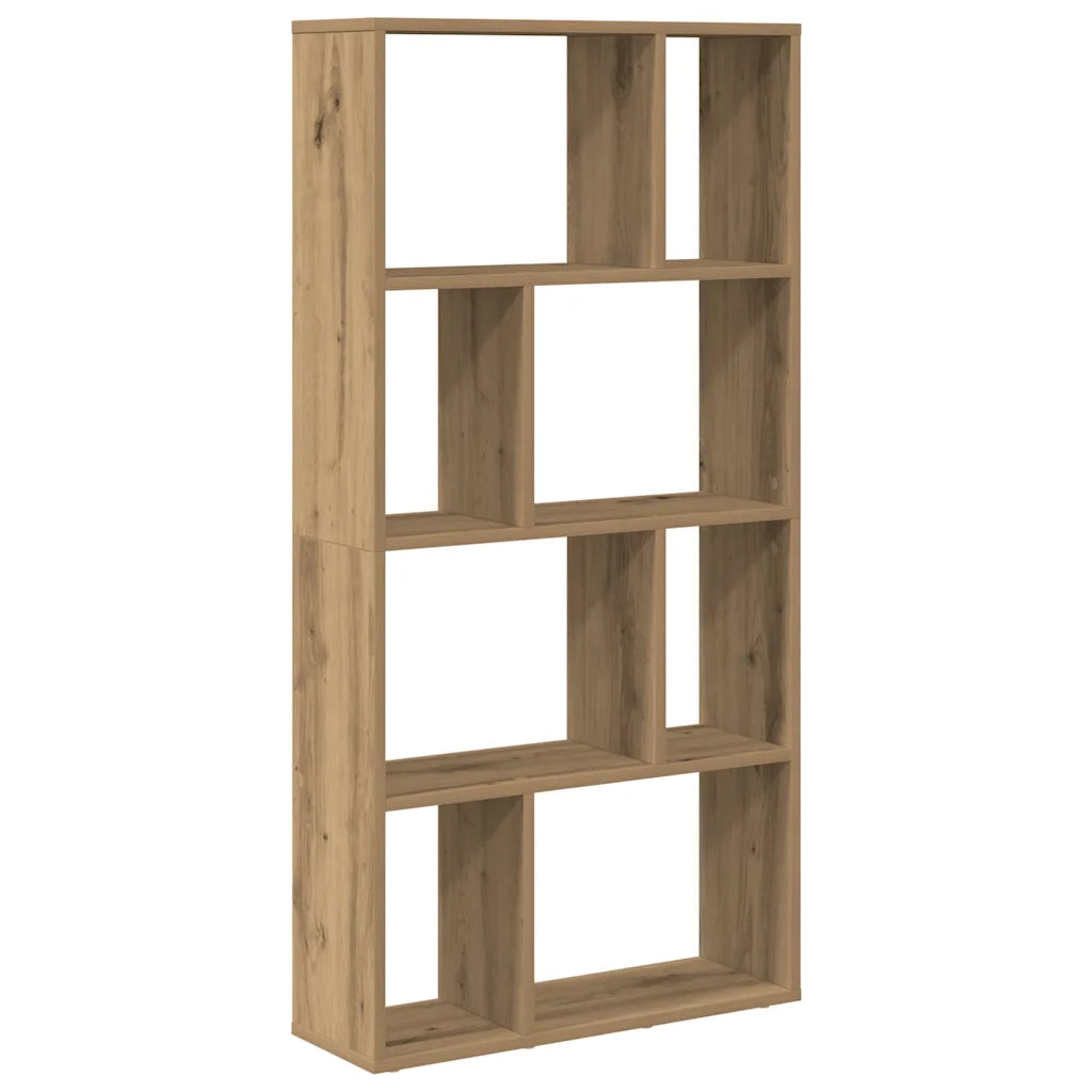 Libreria-Scaffale per Libri-Mobile di Stoccaggio Rovere Artigianale 60x20x120 cm in Truciolato
