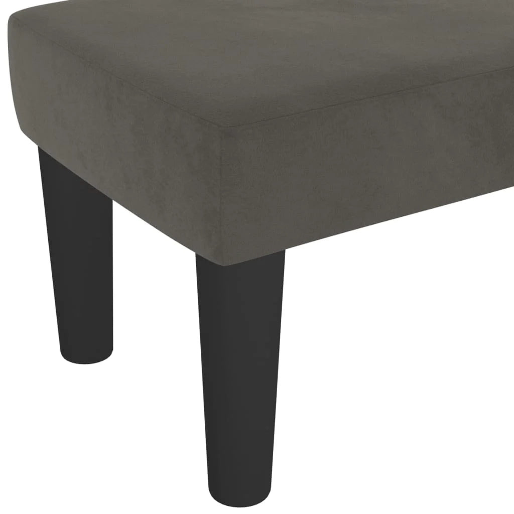 Panca 100 x 30 x 30 cm velluto grigio scuro 02_0010677