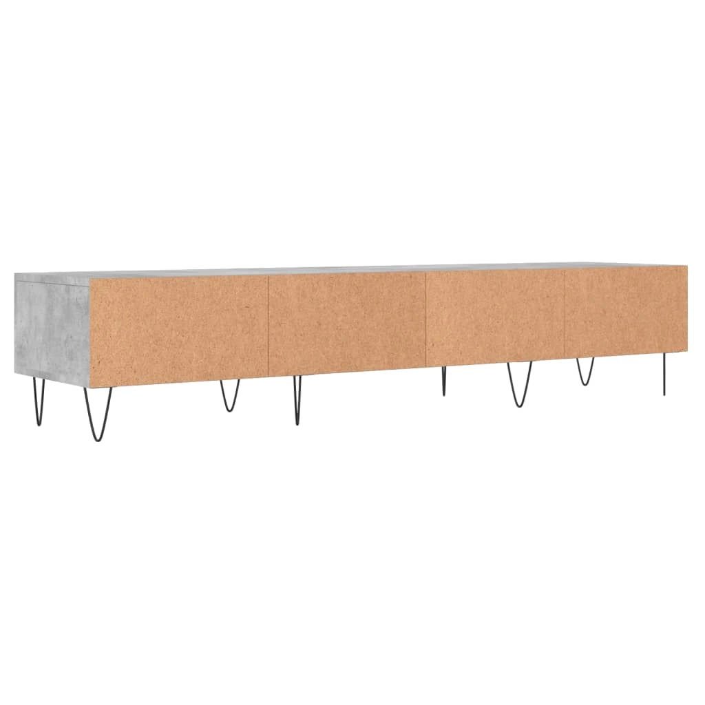 Mobile TV multimediale mensola TV credenza TV sala da pranzo soggiorno camera da letto 150 x 36 x 30 cm legno ingegnerizzato grigio 02_0026023
