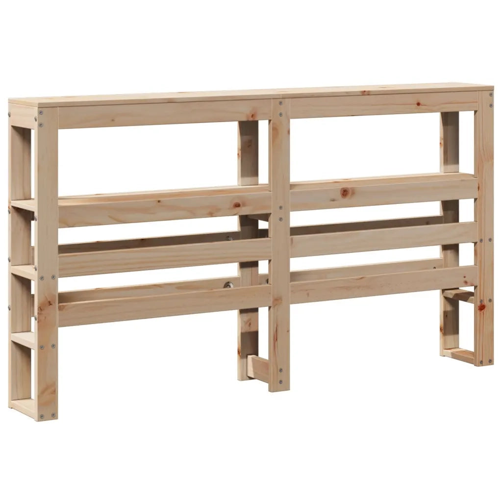 Testiera | Testata con Ripiani 160 cm in Legno Massello di Pino