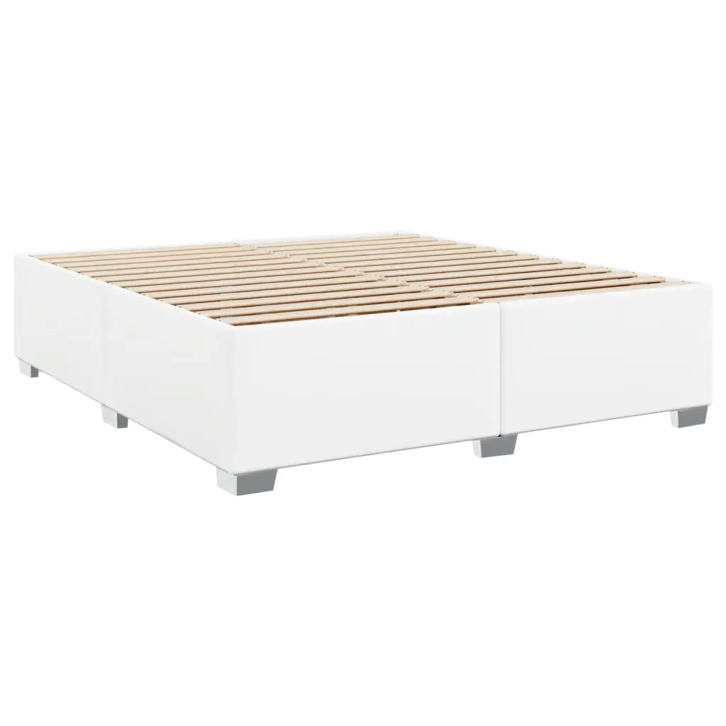Giroletto a Molle con Materasso Bianco 180x200 cm in Similpelle 3285222