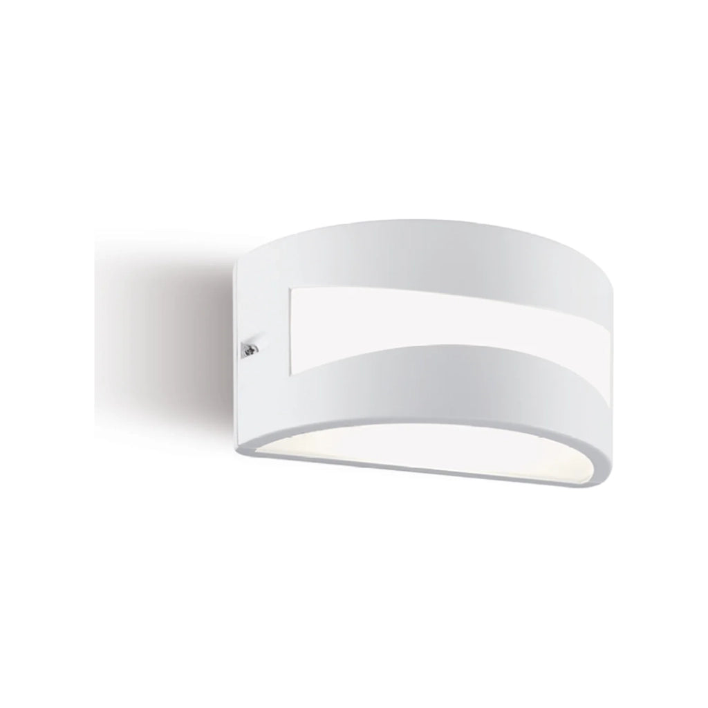 Applique Per Esterni Ed Interni In Alluminio Bianco Led 10 W 700 Lm 3000K Tibet