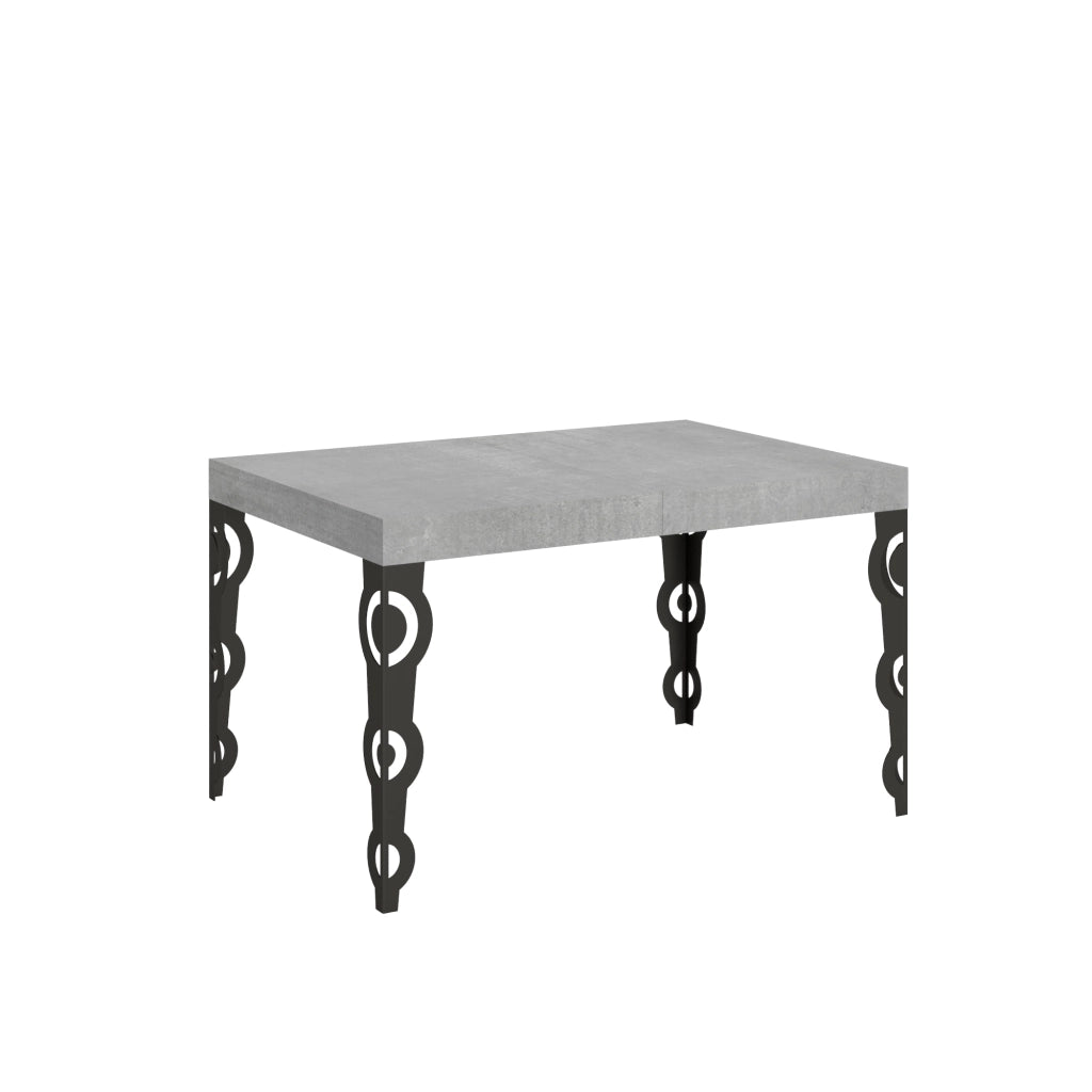 Tavolo allungabile 90X120/224 cm Karamay Cemento telaio Antracite